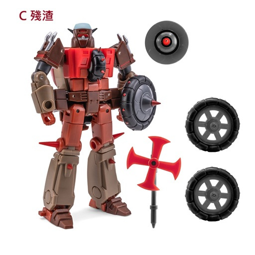【台灣現貨】NEWAGE 垃圾星人 廢料 廢棄 殘渣 小比例 H75ABC 清道夫 廢料堆 廢品 NA 第三方 變形玩具-細節圖6