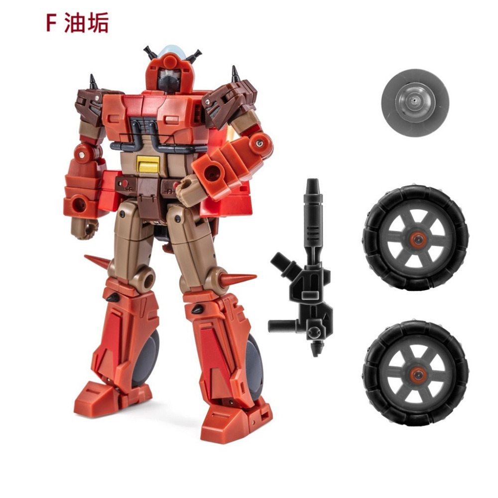 【台灣現貨】NEWAGE 垃圾星人 垃圾場 黏稠 油垢 小比例 H75DEF 危險品 油汙 NA 第三方 變形玩具-細節圖6