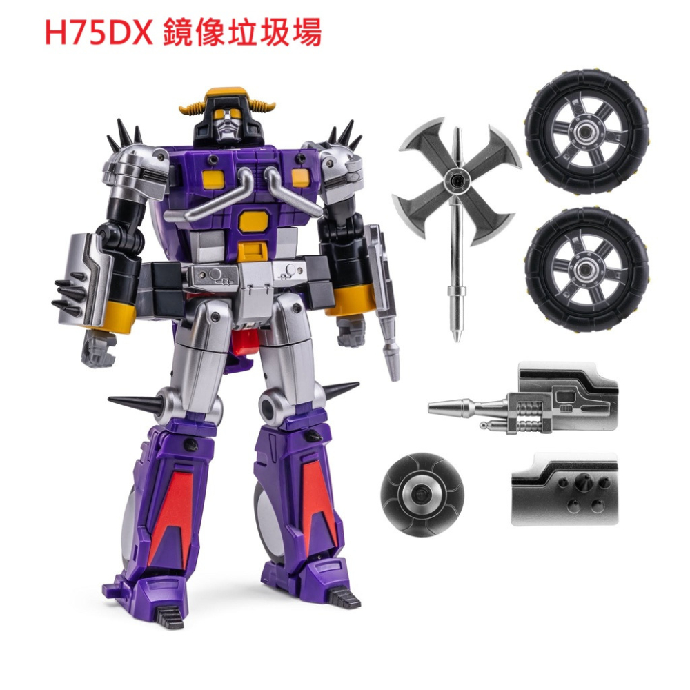 【台灣現貨】NEWAGE 垃圾星人 鏡像 營救車 殘渣 垃圾場 小比例 H75X NA 第三方 變形玩具-細節圖6