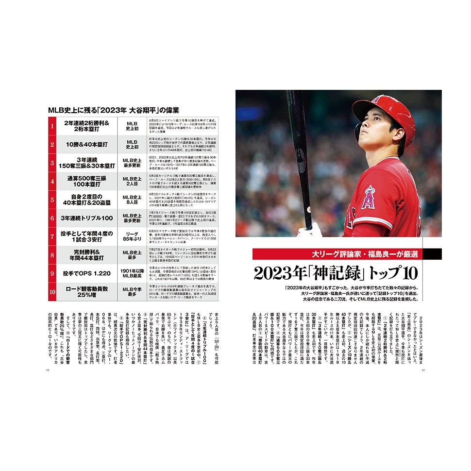 現貨⚾🧢大谷翔平 全壘打特集2023年:全本壘打パーフェクトデータブック 2023年版　9784299047069-細節圖5