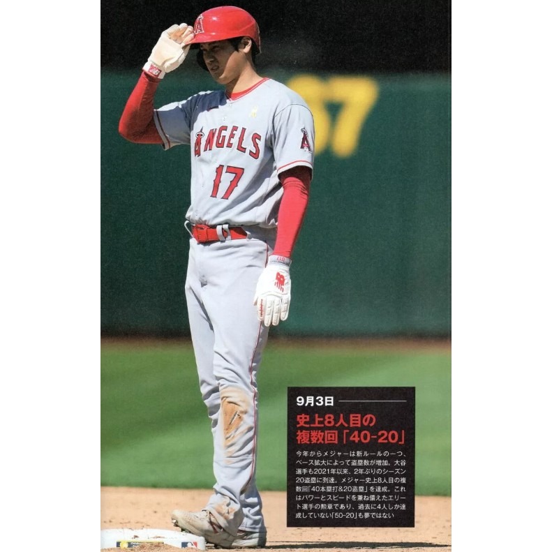 現貨⚾🧢大谷翔平 全壘打特集2023年:全本壘打パーフェクトデータブック 2023年版　9784299047069-細節圖8