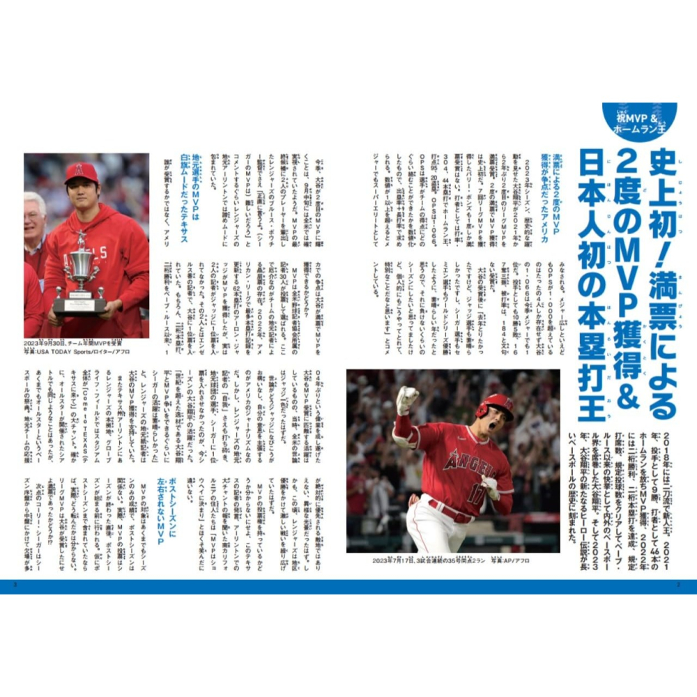 現貨⚾🧢祝MVP‧全壘打王紀念大谷翔平 ベースボールヒーローBOOK　9784299049964-細節圖5