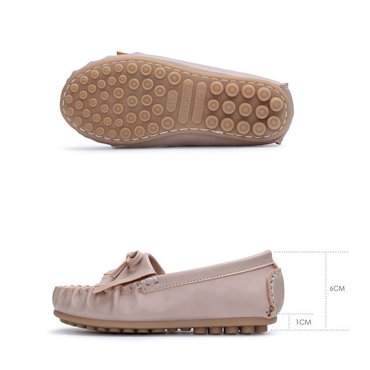 限時特惠【富發牌】33DC12 羽毛流蘇童款豆豆鞋-粉/白/杏【采靚鞋包精品】-細節圖7