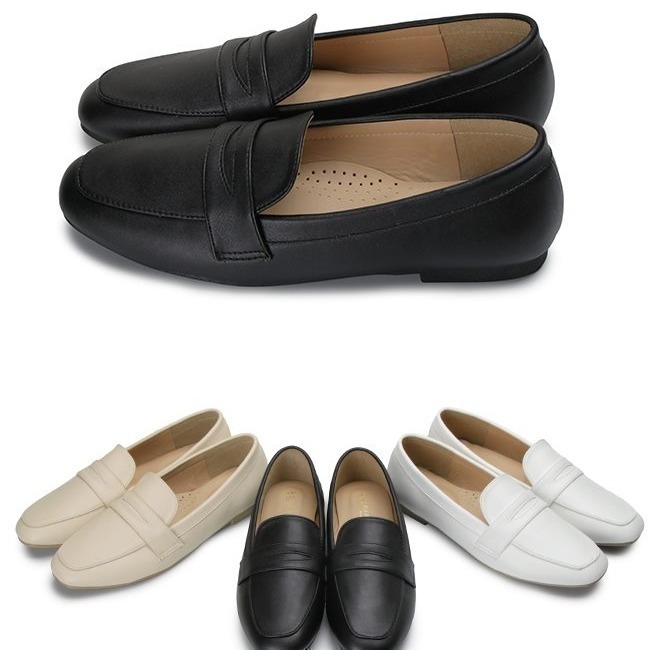 【富發牌】1BE79 通勤簡約休閒樂福鞋-杏/25【采靚鞋包精品】-細節圖2