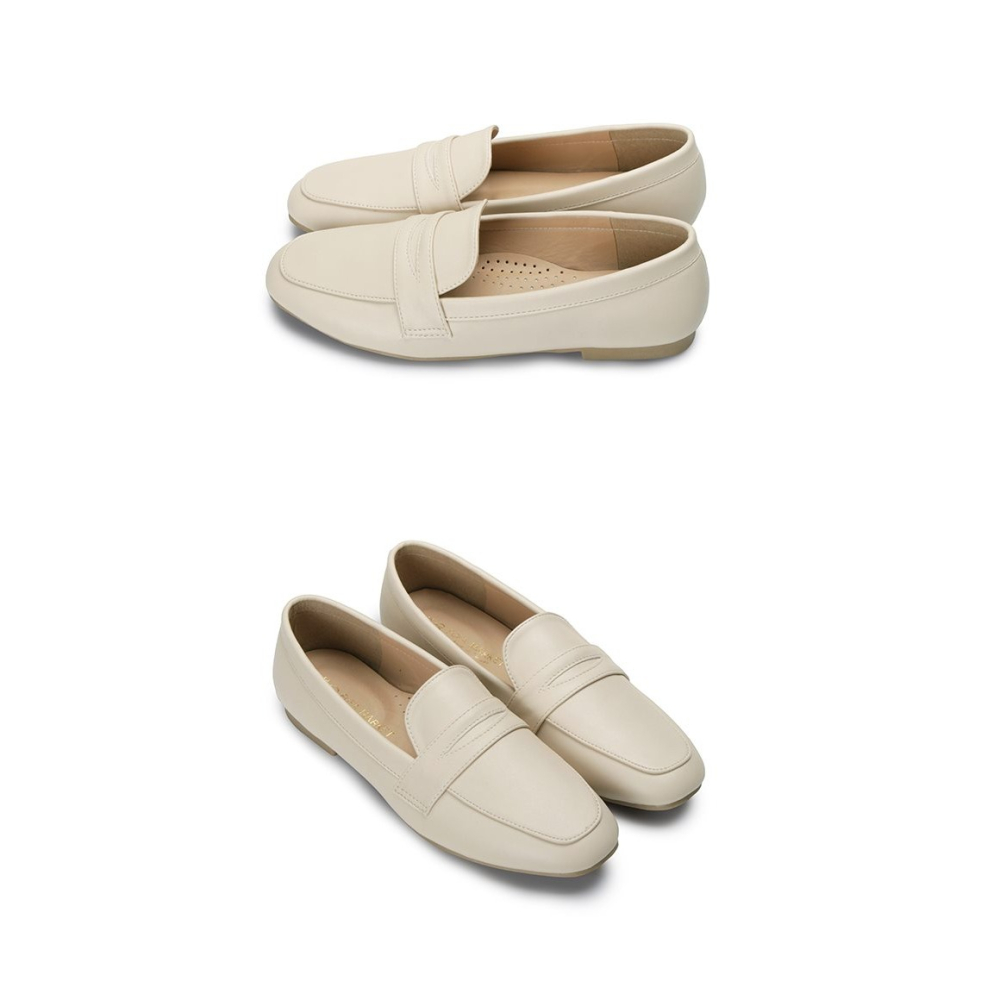 【富發牌】1BE79 通勤簡約休閒樂福鞋-杏/25【采靚鞋包精品】-細節圖3