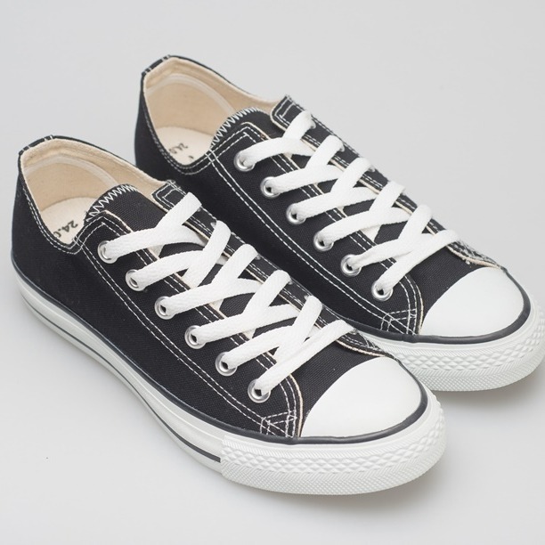 【富發牌】T41 百搭簡約低統帆布鞋(黑/全黑)【采靚鞋包精品】-細節圖2