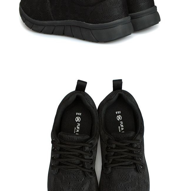 【富發牌】1S114N & 2S114N 網布彈力輕量慢跑鞋 黑/全黑【采靚鞋包精品】-細節圖5
