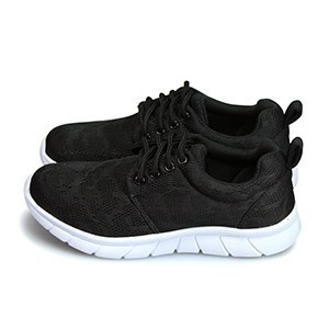 【富發牌】1S114N & 2S114N 網布彈力輕量慢跑鞋 黑/全黑【采靚鞋包精品】-細節圖7