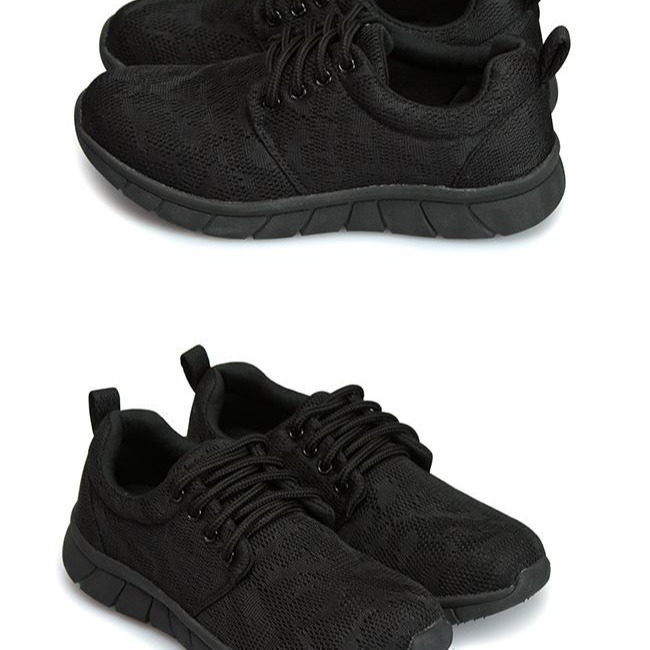 【富發牌】1S114N & 2S114N 網布彈力輕量慢跑鞋 黑/全黑【采靚鞋包精品】-細節圖4