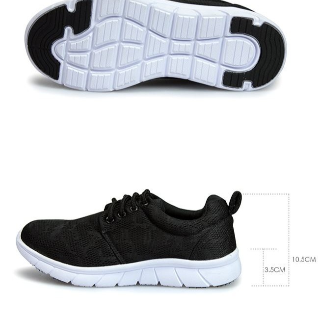 【富發牌】1S114N & 2S114N 網布彈力輕量慢跑鞋 黑/全黑【采靚鞋包精品】-細節圖6