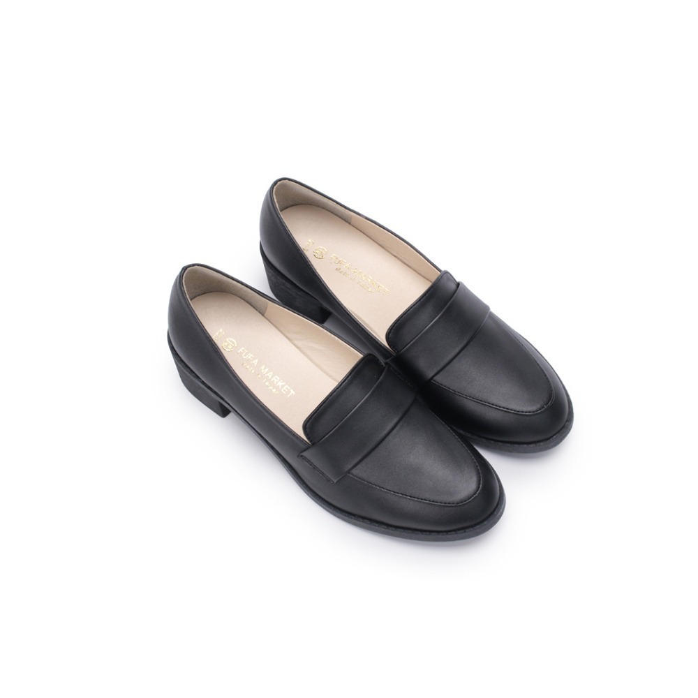 現貨特惠【富發牌】1BE108 簡約氣質低跟樂福鞋 黑/25.5 低跟鞋 女鞋  通勤鞋 低跟包鞋  粗跟樂福鞋 上班鞋-細節圖3