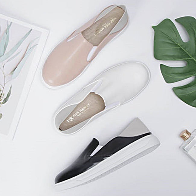 【富發牌】1BC60 兩穿式防撥水素面懶人鞋 平底鞋 防潑水鞋  女生便鞋 包鞋女鞋 _采靚鞋包精品-細節圖2