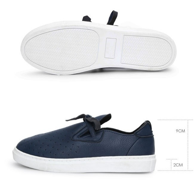 【富發牌】1CS20 綁帶蝶結休閒鞋-黑/白/藍 小白鞋 平底鞋 綁帶休閒鞋 皮質休閒鞋-采靚精品館-細節圖6