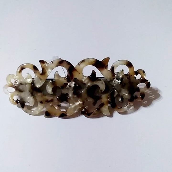 【采靚】1折出清-優質彈簧夾 髮夾 髮飾/專櫃級-自動夾-FC-346GY-細節圖3