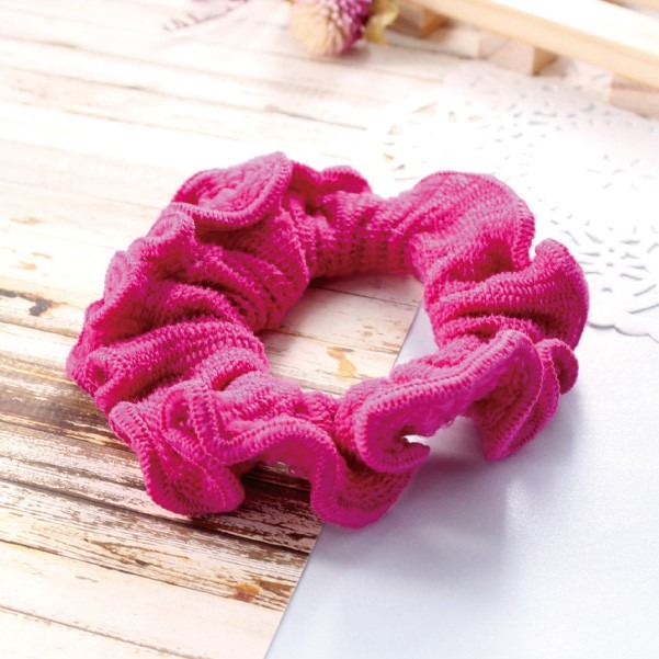 【采靚】髮束_【O284-047】荷葉邊腸束-深色系列(2入一組)_髮飾-細節圖2