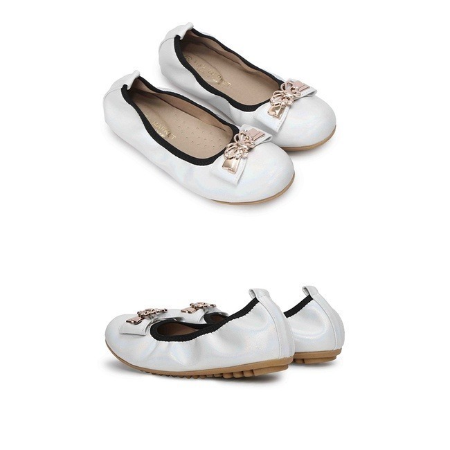 【富發牌】33DX21 蝴蝶飾釦珠光兒童娃娃鞋-黑/粉/白【采靚鞋包精品】-細節圖3