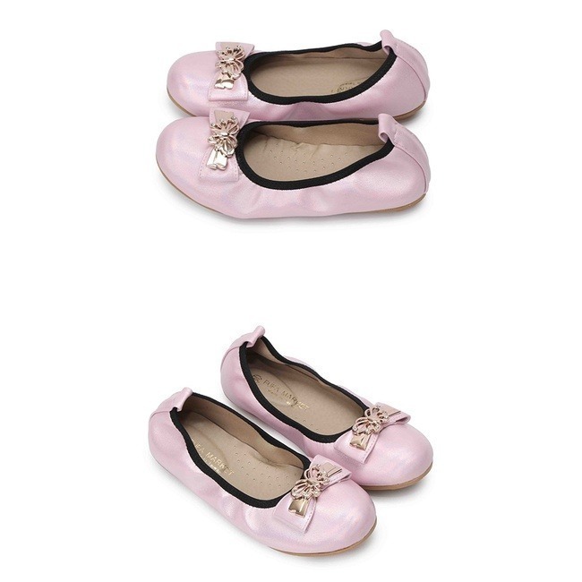 【富發牌】33DX21 蝴蝶飾釦珠光兒童娃娃鞋-黑/粉/白【采靚鞋包精品】-細節圖5