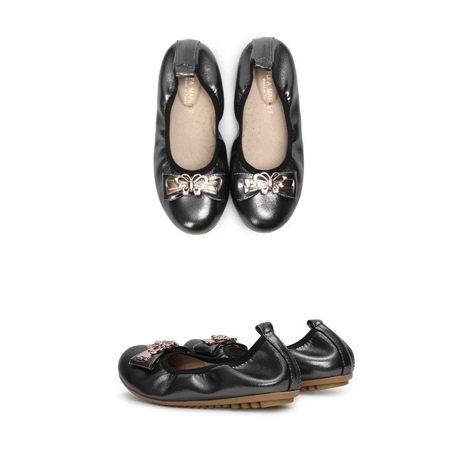 【富發牌】33DX21 蝴蝶飾釦珠光兒童娃娃鞋-黑/粉/白【采靚鞋包精品】-細節圖7