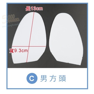 D24 3mm EVA前掌墊 1雙 前掌半墊 半碼墊 止滑墊 縮小鞋碼半墊-規格圖9