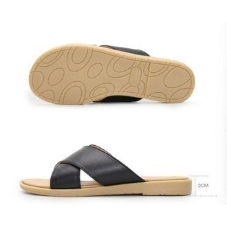 【富發牌】1PL195 清晨交叉微光拖鞋-黑/粉/黃/綠/白-細節圖8