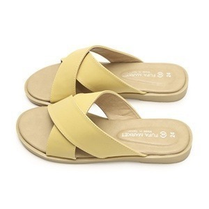 【富發牌】1PL195 清晨交叉微光拖鞋-黑/粉/黃/綠/白-細節圖7