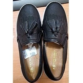 【富發牌】懶人鞋_1BD18 流蘇感休閒鞋 白/黑【采靚鞋包精品】-細節圖3