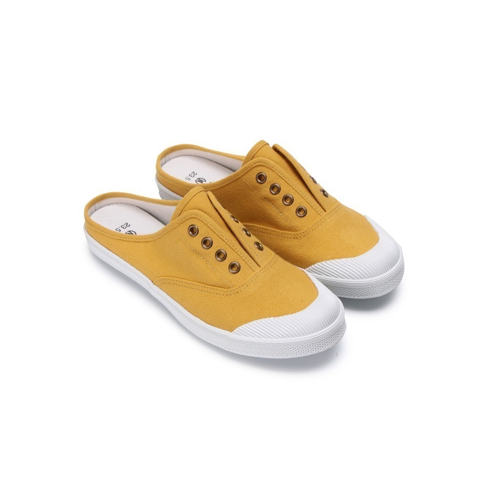 【富發牌】1A68 貝殼頭踩腳休閒鞋-米/水藍/綠/黃 【采靚鞋包精品】-細節圖2