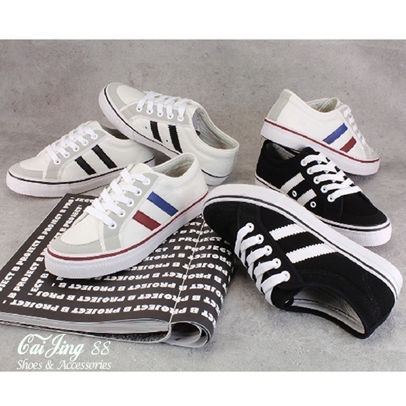 ⭐出清款-鞋底白偏黃⭐休閒鞋_X10_雙線拼接帆布休閒鞋  (3色)【采靚鞋包精品】-細節圖2