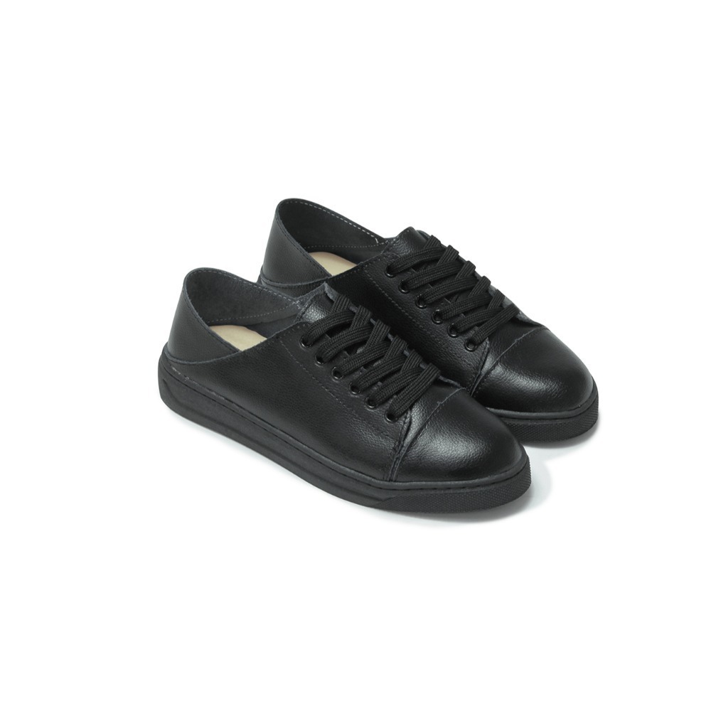 限時特惠8035L  MIT真皮日常休閒鞋 可後踩 兩穿式 全白休閒鞋 全黑休閒鞋 女鞋 平底鞋 _采靚鞋包精品-規格圖6