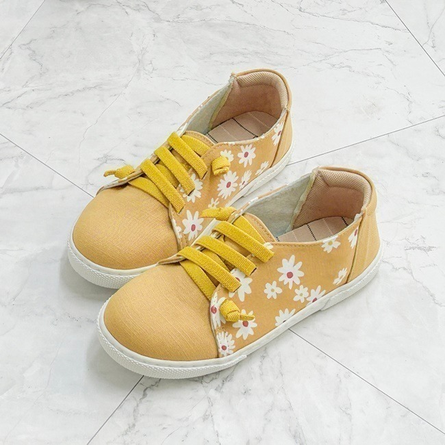 限時特惠【富發牌】33BX26 小花花兒童休閒鞋 藍/粉/黃 富發牌童鞋 女童鞋 平底休閒鞋【采靚鞋包精品】-細節圖2