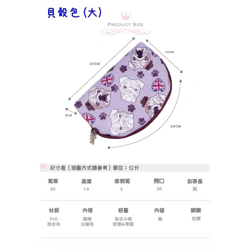 【采靚】零錢包_淡綠QQ閉眼羊_(大)貝殼包 拉鍊零錢包_防水零錢包_A15-981-細節圖2