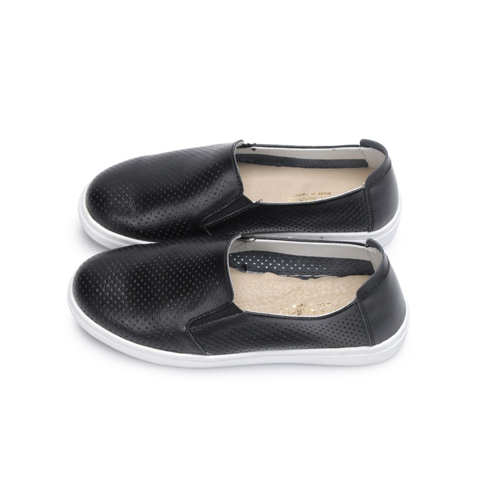 限時特惠【富發牌】8051L 真皮洞洞透氣懶人鞋-黑/白 便鞋 休閒鞋 通勤鞋 上班鞋_采靚鞋包精品-細節圖4