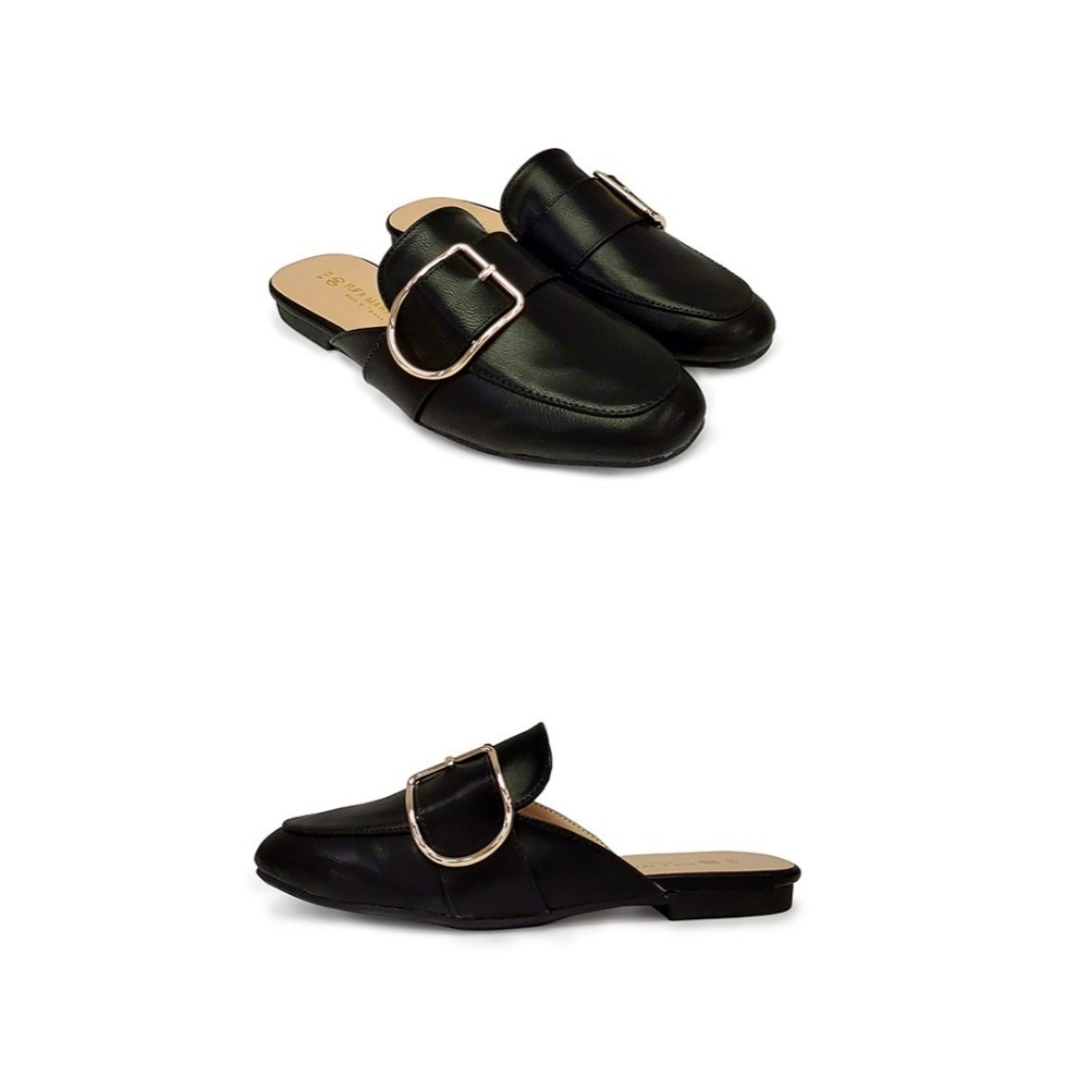 【富發牌】1PE82_巴黎鐵塔女孩穆勒鞋【采靚鞋包精品】-細節圖3