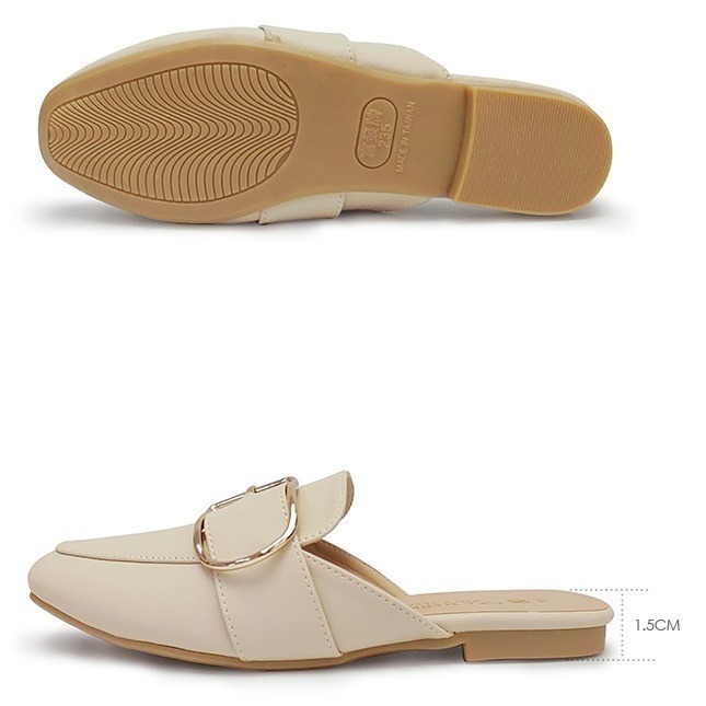 【富發牌】1PE82_巴黎鐵塔女孩穆勒鞋【采靚鞋包精品】-細節圖5