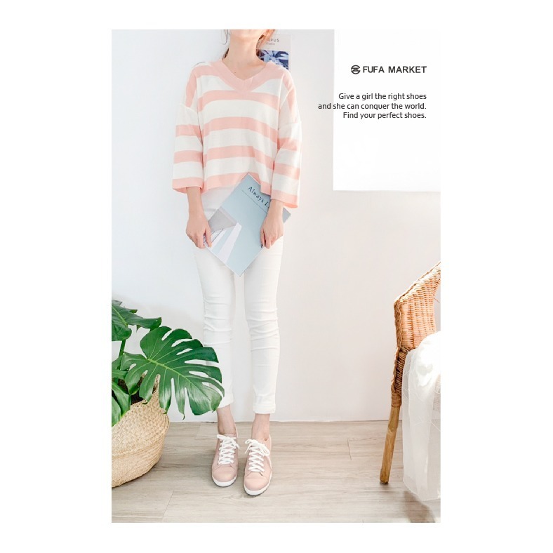 【富發牌】1FE50簡約風小文青休閒鞋-白 【采靚鞋包精品】-細節圖2