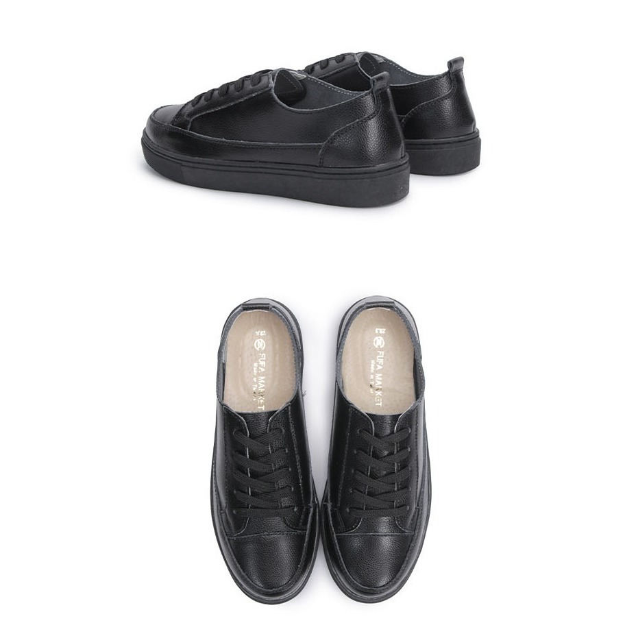 【富發牌】8050L真皮拼接日常休閒鞋-全黑 _采靚鞋包精品-細節圖3