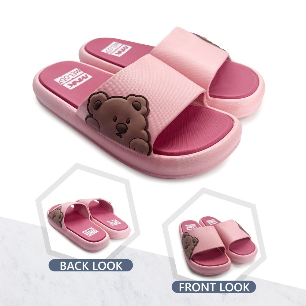 女拖鞋 個性小熊麻糬感室內拖鞋(版型偏小) 超軟Q 內層氣墊 麻糬感 CD-7174W_采靚鞋包精品-細節圖2