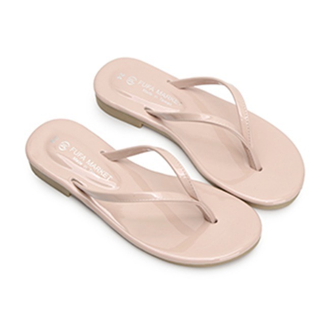 【富發牌】夏日經典夾腳拖鞋-黑/粉/杏 1PL196 拖鞋 女鞋 女拖鞋_采靚精品館-細節圖5