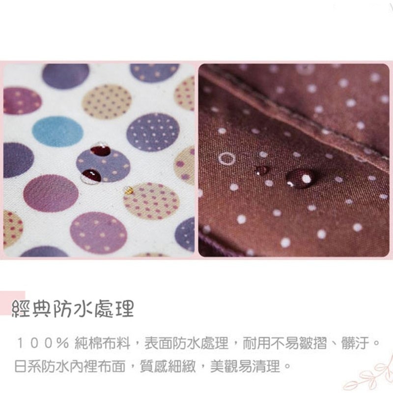 【Queen&Cat 防水包】-紫玫瑰大四角筆袋 化妝包 BJ114-細節圖2