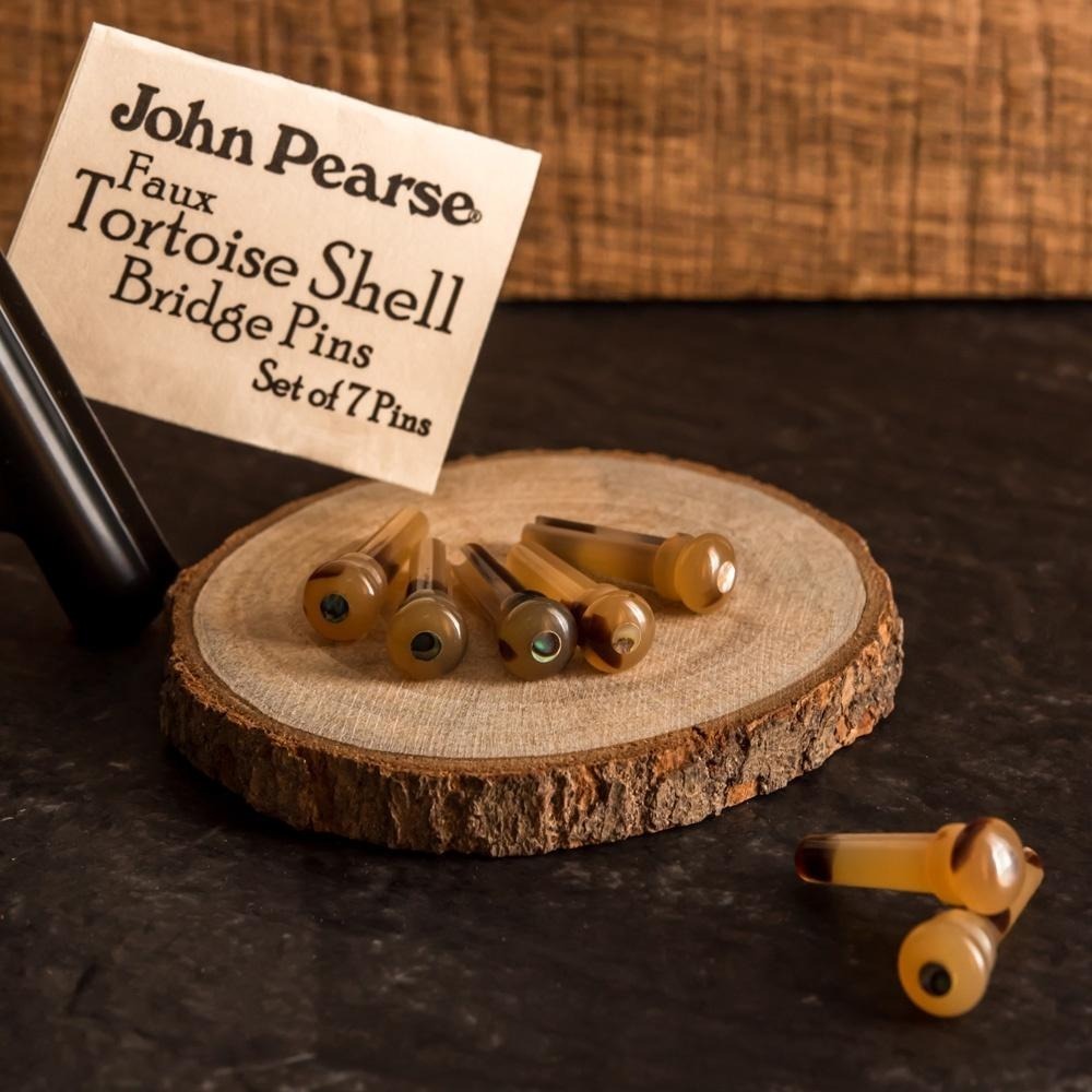 PIN-TA 人造玳瑁止弦釘Faux Tortoise - 美國 John Pearse-細節圖3