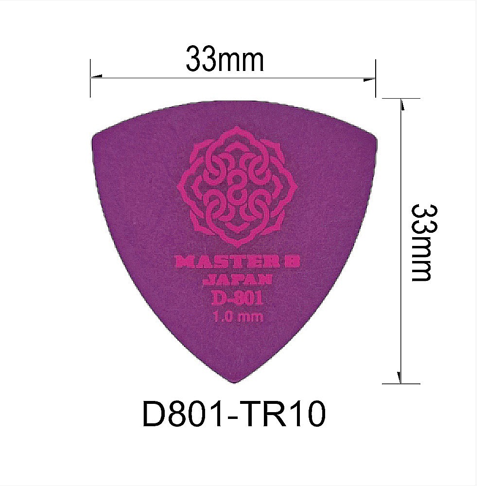 D801-TR三角形6片裝-吉他匹克PICK - 日本製 Master8-細節圖7