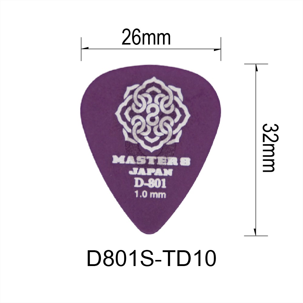 D801S-TD淚滴型磨砂防滑6片裝-吉他匹克PICK - 日本製 Master8-細節圖7