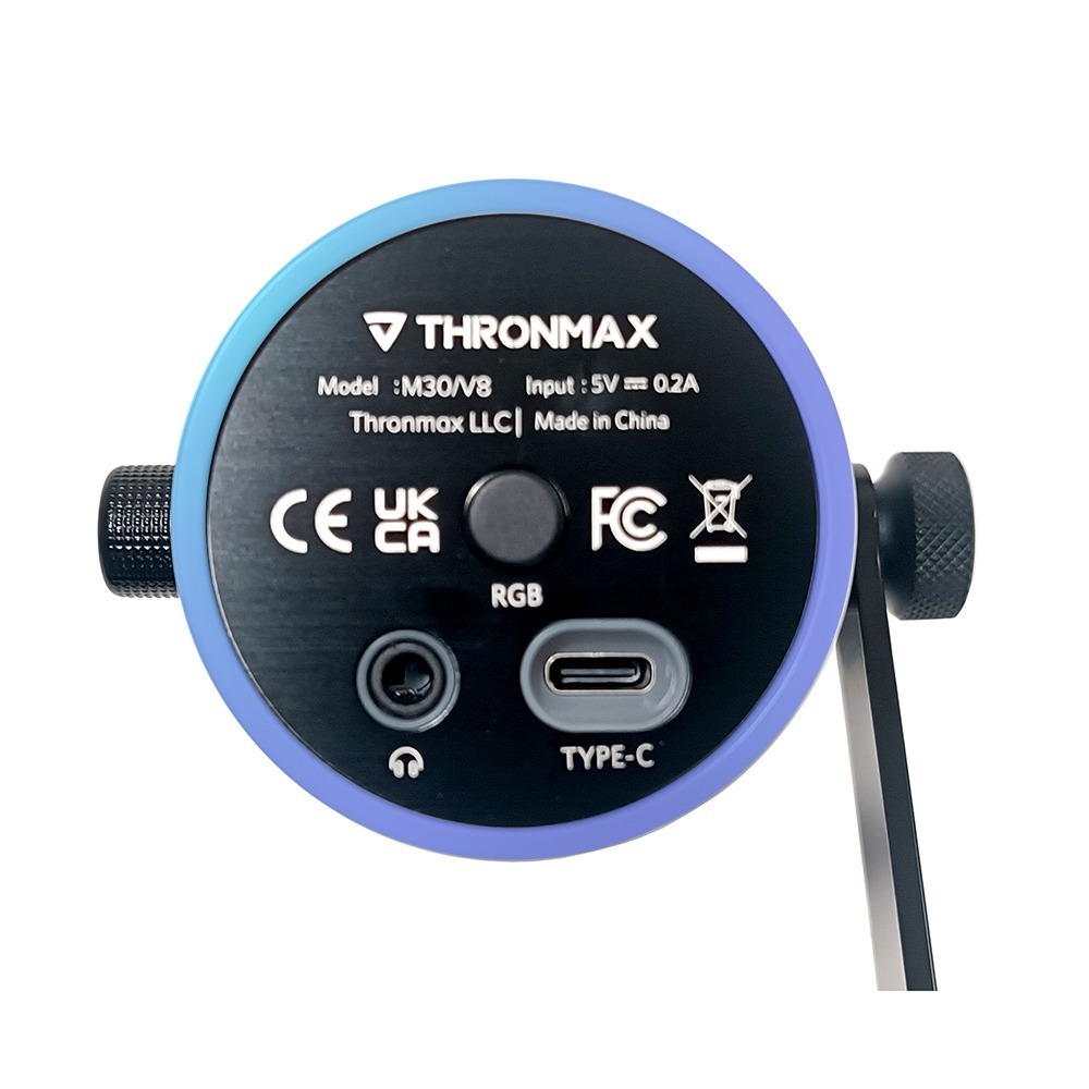 V8 RGB 降噪電競風麥克風-USB-C  免驅動直上手機電腦使用 -Thronmax-細節圖4