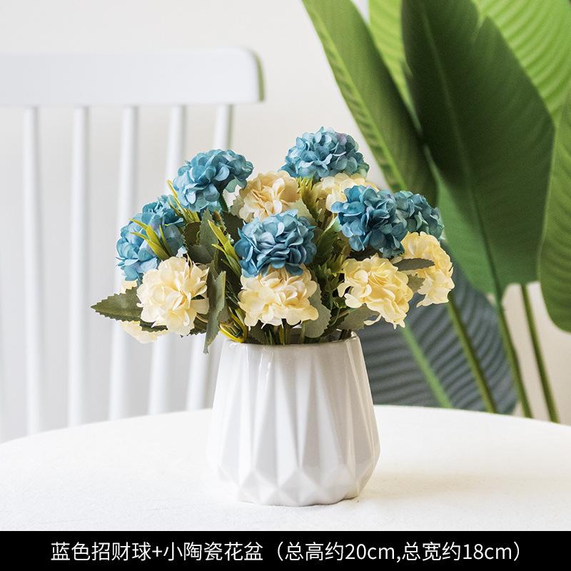 招財球花盆 造景 永生花盆 開業賀禮 開店禮物 乾燥花盆 室內擺設-細節圖2