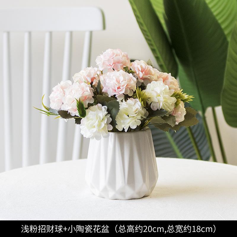 招財球花盆 造景 永生花盆 開業賀禮 開店禮物 乾燥花盆 室內擺設-細節圖5