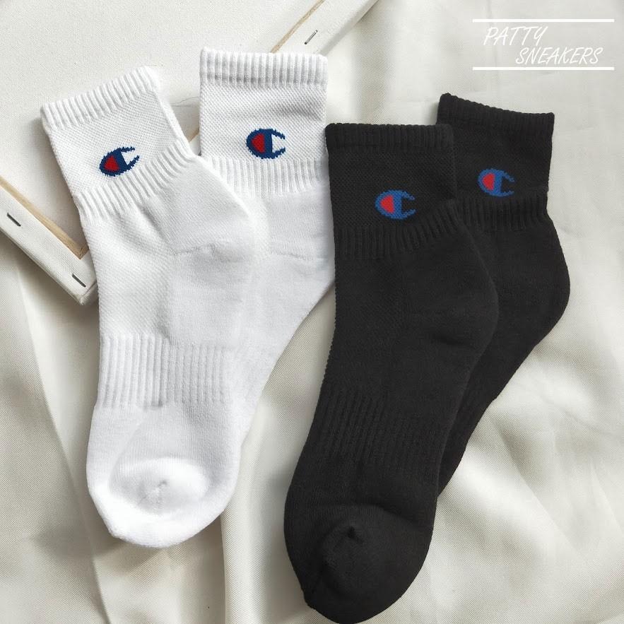 Champion Socks 中筒襪 長襪 襪子 運動長襪 黑白 ONESIZE 運動長襪 運動襪【PS中壢】-細節圖3