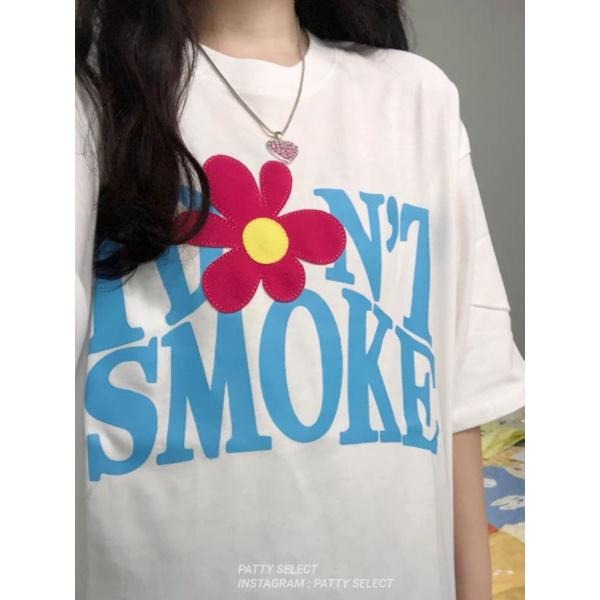 DONSMOKE LOGO 花卉 短袖 TEE 短T【PS中壢】-細節圖4