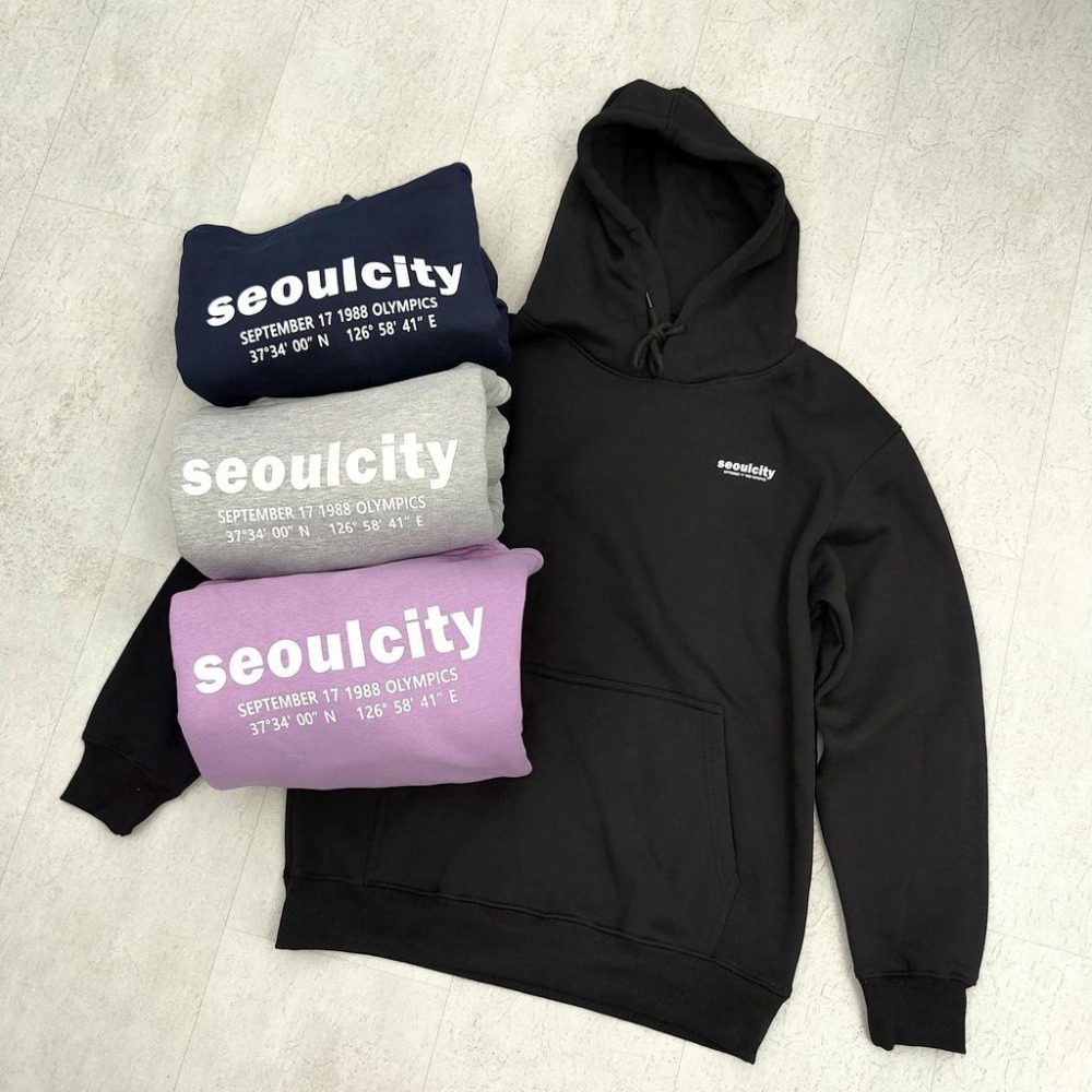 Seoulcity Word Hoodie火焰地球 帽踢 帽T【PS中壢】-細節圖2
