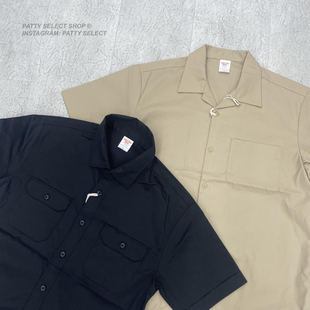 United Athle 工裝襯衫 古巴領 開襟 單口袋  雙口袋 短袖【PS中壢】-細節圖3