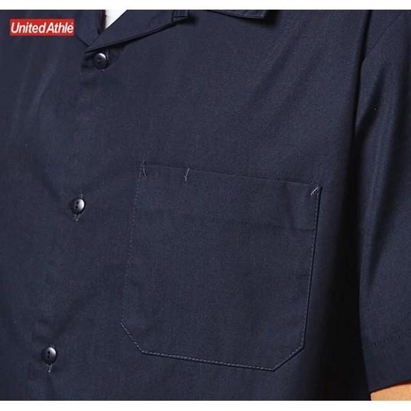 United Athle 工裝襯衫 古巴領 開襟 單口袋  雙口袋 短袖【PS中壢】-細節圖6